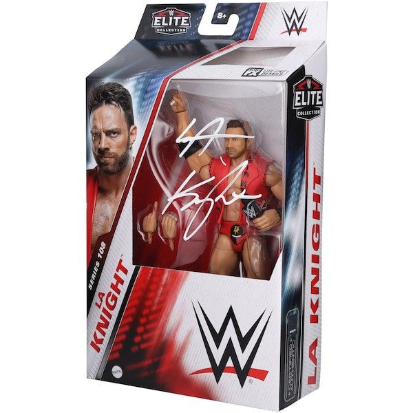 LA Knight WWE Autographed Fanatics Authentic Mattel Elite Collection Series 108 Action Figure - The Ballers Bank