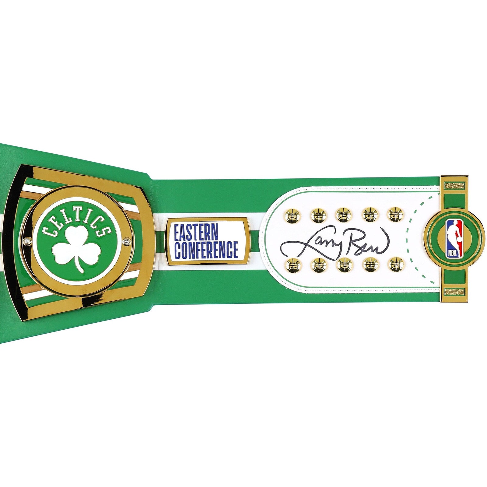 Larry Bird Boston Celtics Autographed Fanatics Authentic WWE Legacy Title Belt - The Ballers Bank
