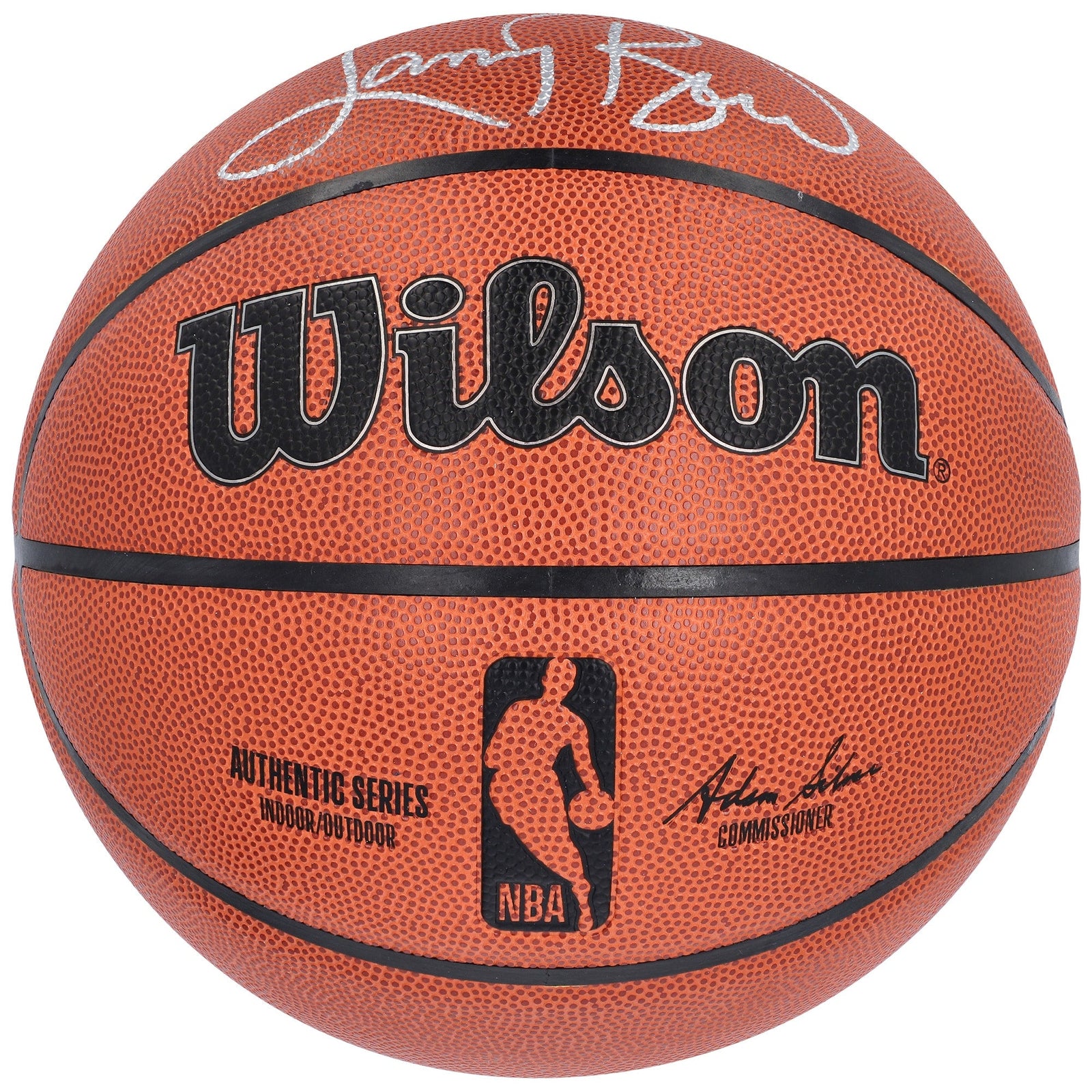 Larry Bird Boston Celtics Fanatics Authentic Autographed Wilson Authentic Series Indoor/Outdoor Basketball - The Ballers Bank