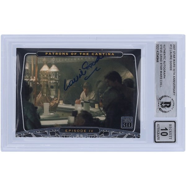 Laurie Goode Star Wars Autographed 2007 Topps 30th Anniversary 12 BGS Authenticated 10 Card - The Ballers Bank