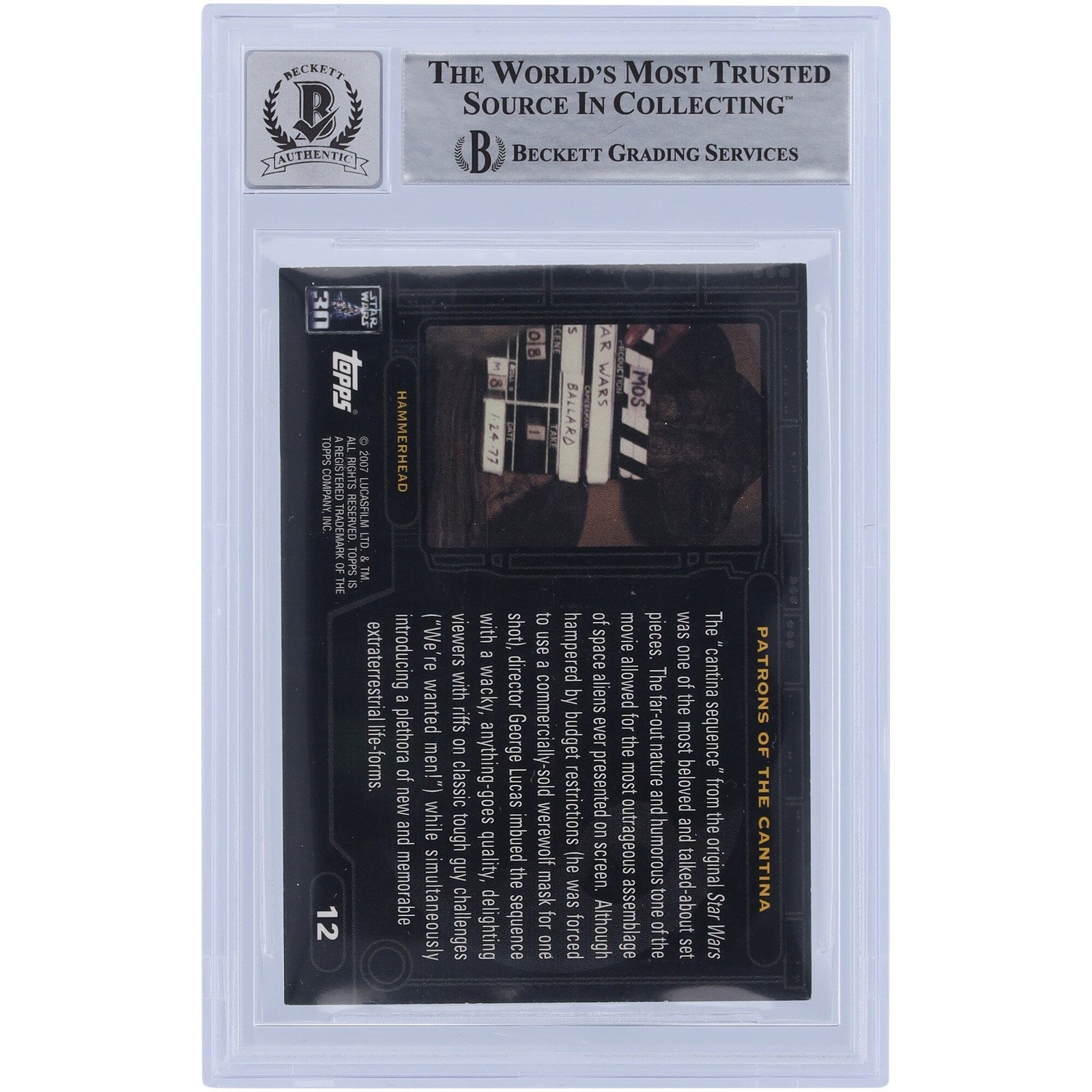 Laurie Goode Star Wars Autographed 2007 Topps 30th Anniversary 12 BGS Authenticated 10 Card - The Ballers Bank