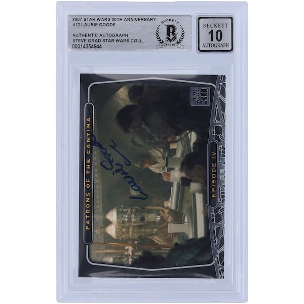 Laurie Goode Star Wars Autographed 2007 Topps 30th Anniversary 12 BGS Authenticated 10 Card - The Ballers Bank