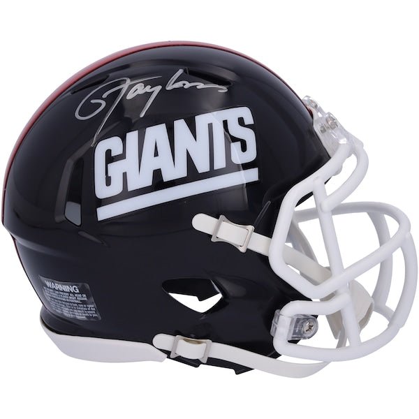 Lawrence Taylor New York Giants Autographed Fanatics Authentic Riddell Throwback Speed Mini Helmet - The Ballers Bank