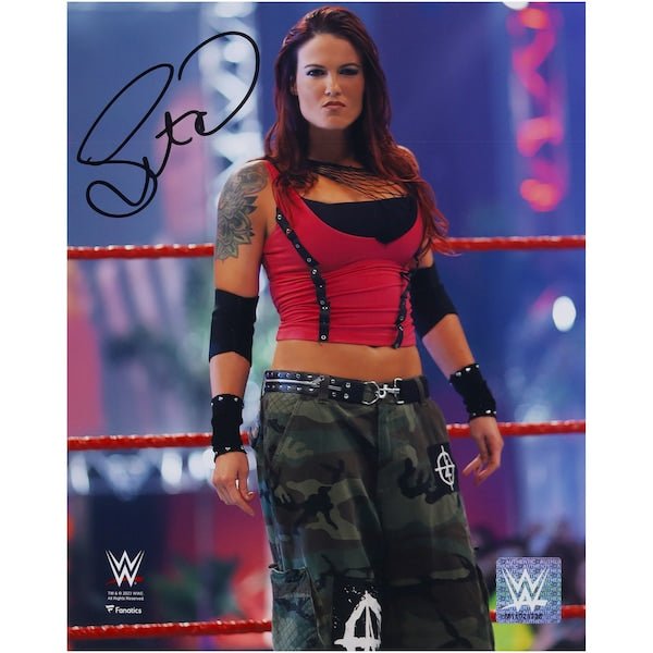 Lita WWE Autographed Fanatics Authentic 8" x 10" Entrance Photograph - The Ballers Bank