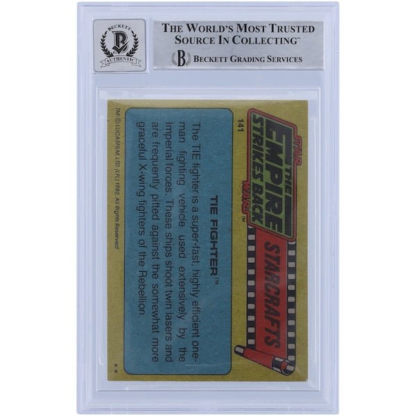 Lorne Peterson Star Wars Autographed 1980 Topps The Empire Strikes Back 141 BGS Authenticated 10 Card - The Ballers Bank