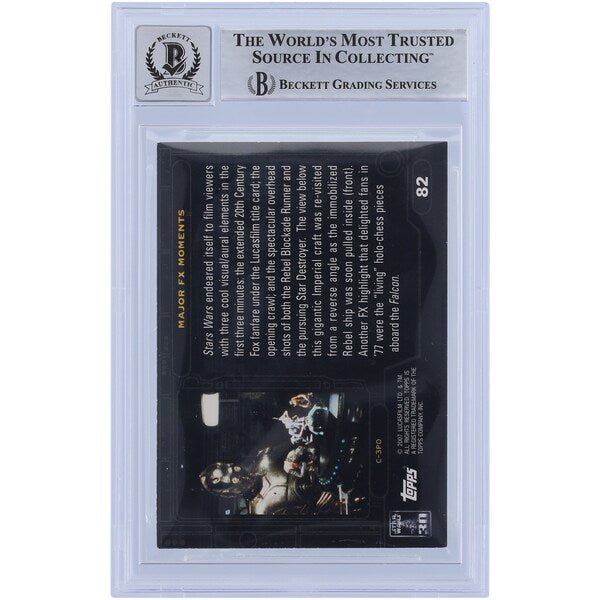 Lorne Peterson Star Wars Autographed 2007 Topps 30th Anniversary 82 BGS Authenticated 10 Card - The Ballers Bank