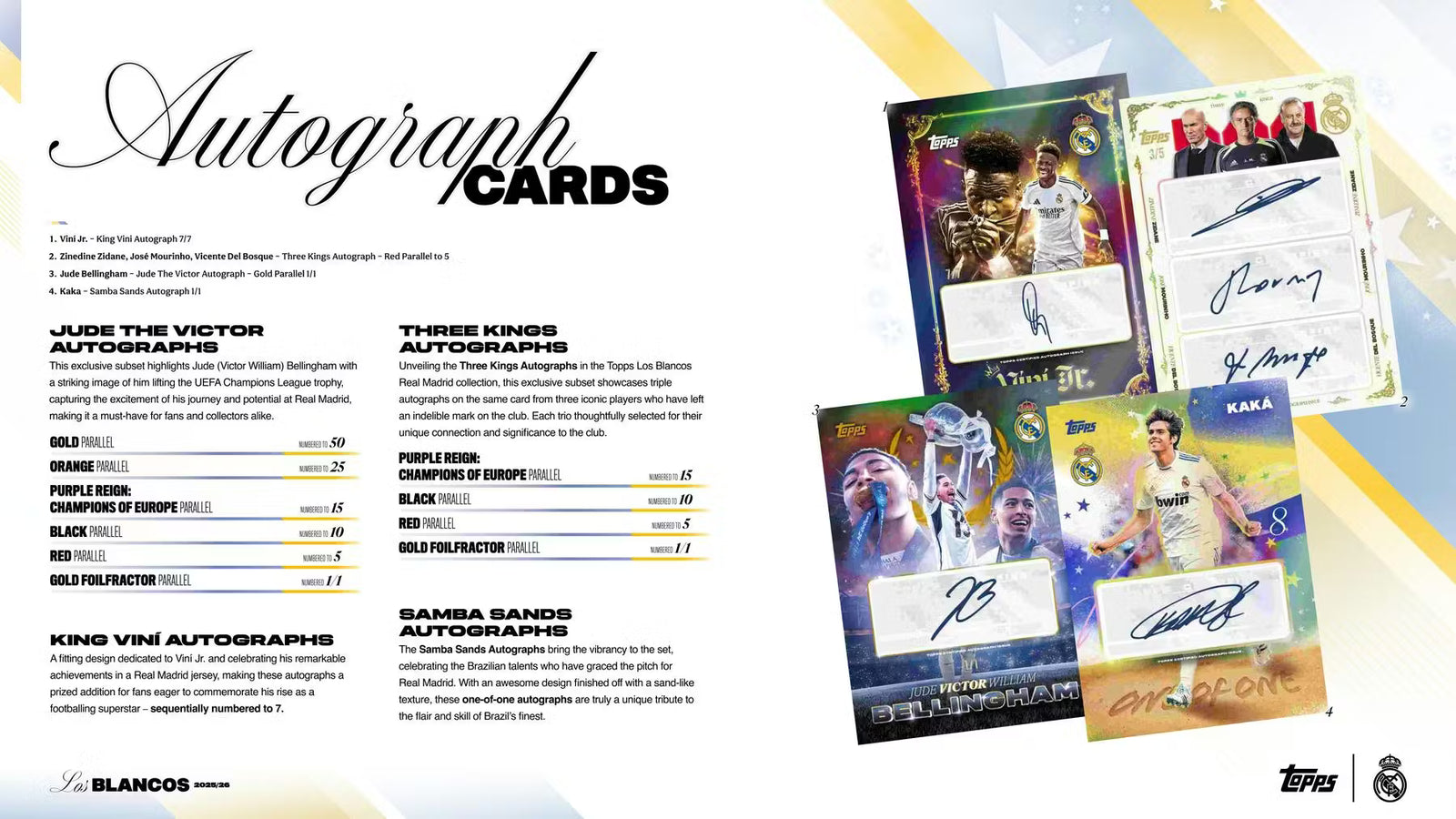 2025/26 Topps Real Madrid Los Blancos Hobby Trading CardsLV