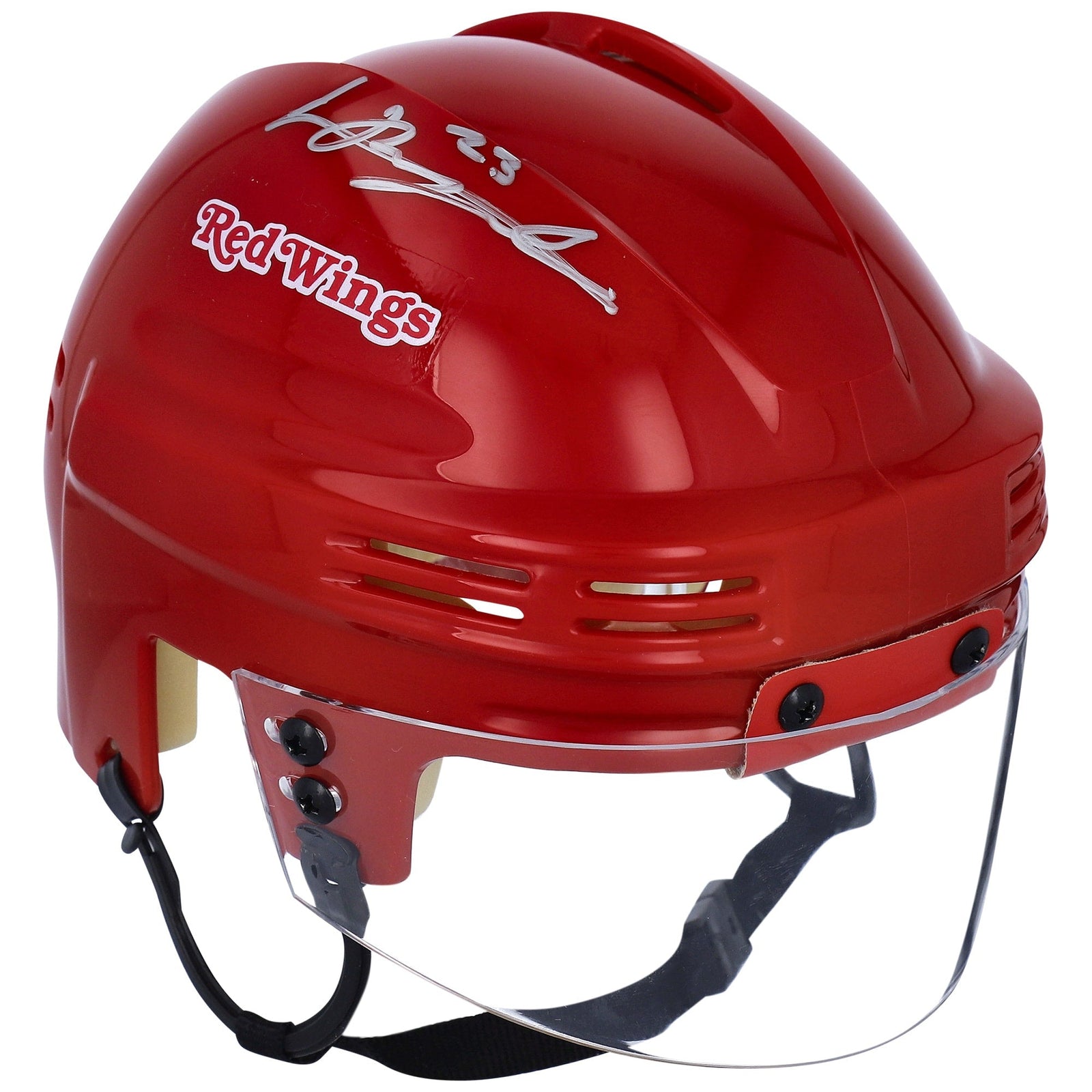 Lucas Raymond Detroit Red Wings Fanatics Authentic Autographed Red Mini Helmet - The Ballers Bank