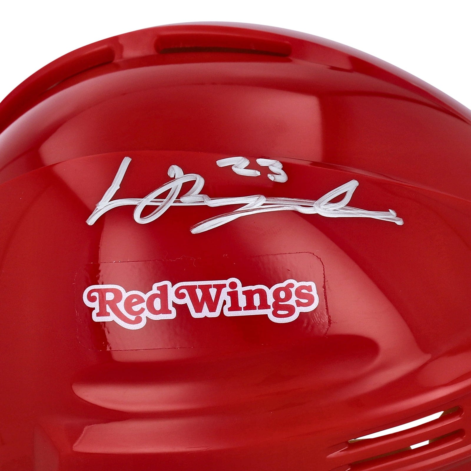 Lucas Raymond Detroit Red Wings Fanatics Authentic Autographed Red Mini Helmet - The Ballers Bank