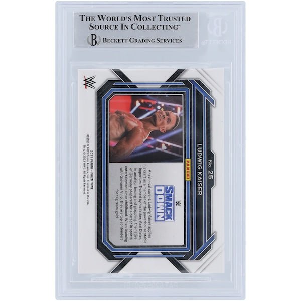 Ludwig Kaiser WWE Autographed 2023 Panini Prizm 25 Beckett Fanatics Witnessed Authenticated Card - The Ballers Bank