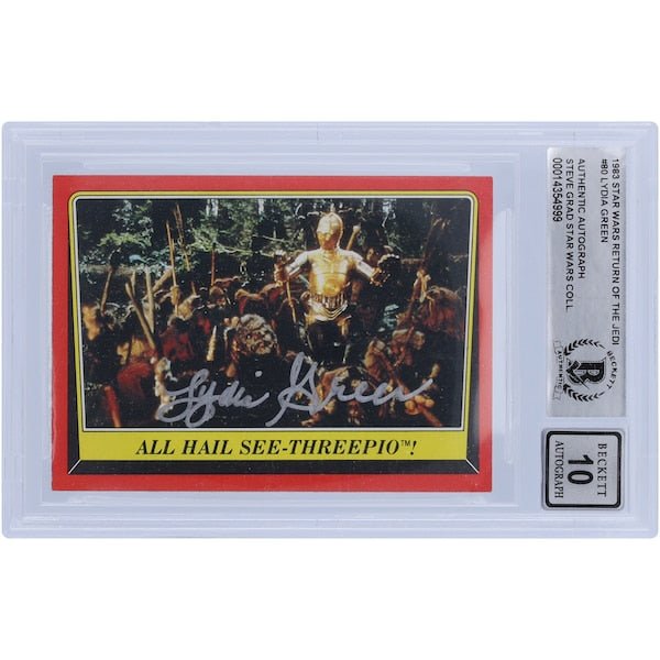 Lydia Green Star Wars Autographed 1983 Topps Return of the Jedi 80 BGS Authenticated 10 Card - The Ballers Bank