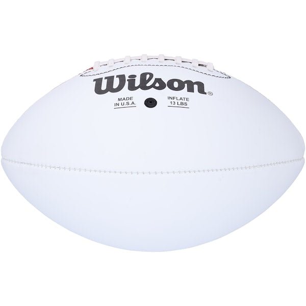 Malik Nabers New York Giants Autographed Fanatics Authentic Wilson 100th Season White Panel Football - The Ballers Bank
