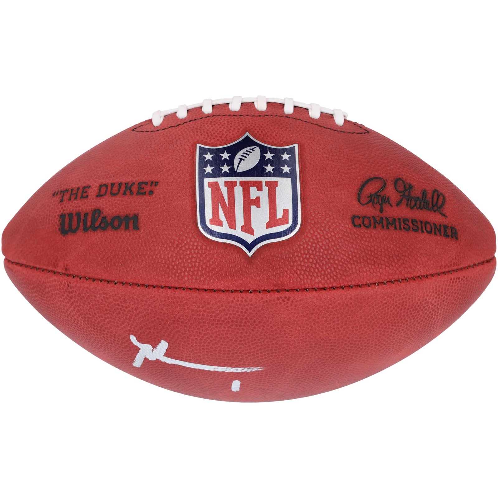 Malik Nabers New York Giants Autographed Fanatics Authentic Wilson Duke Full Color Football - The Ballers Bank