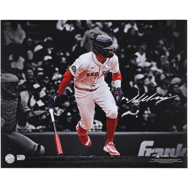 Marcelo Mayer Boston Red Sox Autographed Fanatics Authentic 16" x 20" First MLB Hit Spotlight Photograph - The Ballers Bank