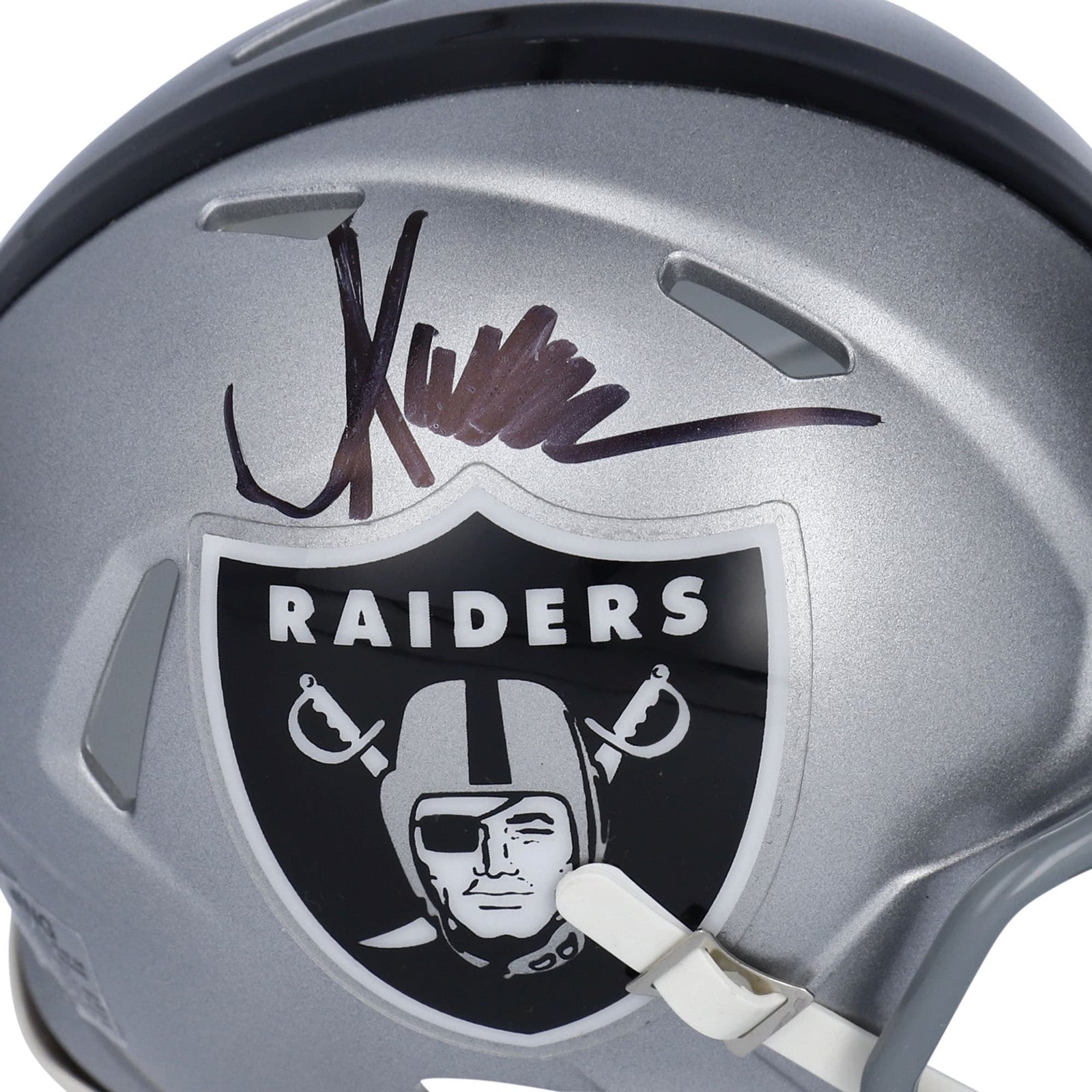 Marcus Allen Los Angeles Raiders Fanatics Authentic Autographed Riddell Speed Mini Helmet - The Ballers Bank
