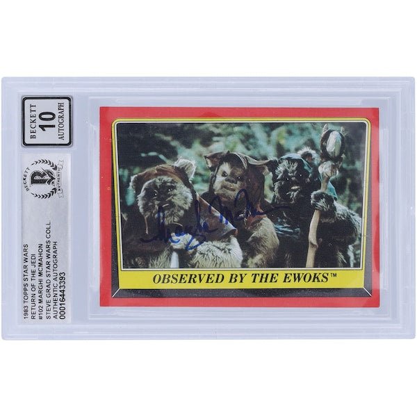 Marghi McMahon Star Wars Autographed 1983 Topps Return of the Jedi 102 BGS Authenticated 10 Card - The Ballers Bank