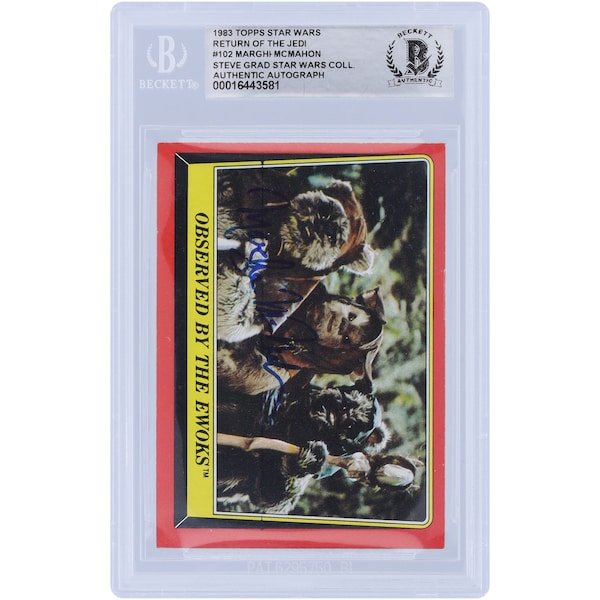 Marghi McMahon Star Wars Autographed 1983 Topps Return of the Jedi 102 BGS Authenticated Card - The Ballers Bank