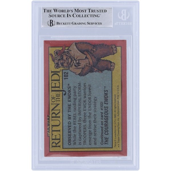Marghi McMahon Star Wars Autographed 1983 Topps Return of the Jedi 102 BGS Authenticated Card - The Ballers Bank