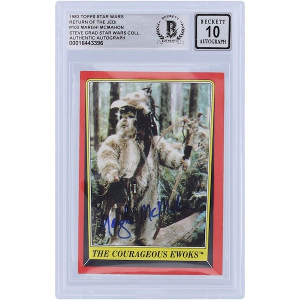 Marghi McMahon Star Wars Autographed 1983 Topps Return of the Jedi 103 BGS Authenticated 10 Card - The Ballers Bank