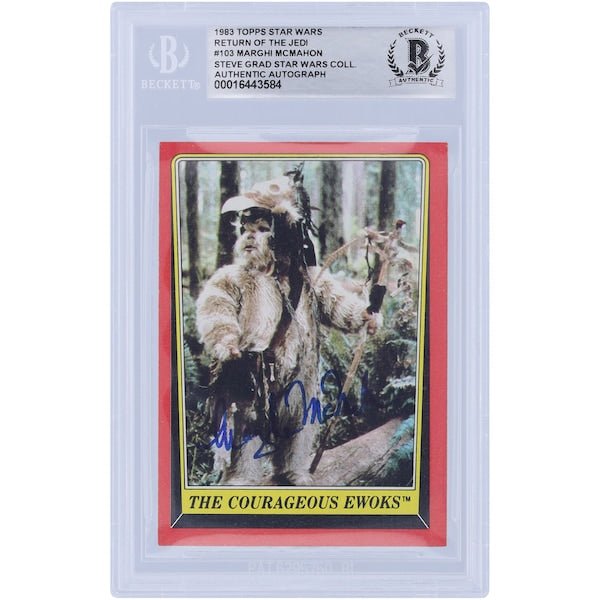 Marghi McMahon Star Wars Autographed 1983 Topps Return of the Jedi 103 BGS Authenticated Card - The Ballers Bank