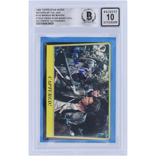 Marghi McMahon Star Wars Autographed 1983 Topps Return of the Jedi 135 BGS Authenticated 10 Card - The Ballers Bank