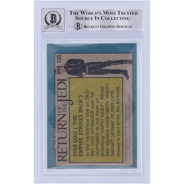 Marghi McMahon Star Wars Autographed 1983 Topps Return of the Jedi 135 BGS Authenticated 10 Card - The Ballers Bank
