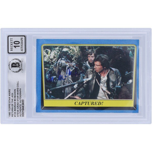Marghi McMahon Star Wars Autographed 1983 Topps Return of the Jedi 135 BGS Authenticated 10 Card - The Ballers Bank