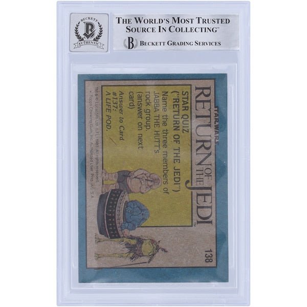 Marghi McMahon Star Wars Autographed 1983 Topps Return of the Jedi 138 BGS Authenticated 10 Card - The Ballers Bank