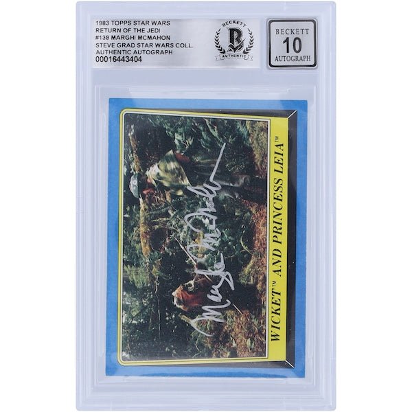Marghi McMahon Star Wars Autographed 1983 Topps Return of the Jedi 138 BGS Authenticated 10 Card - The Ballers Bank