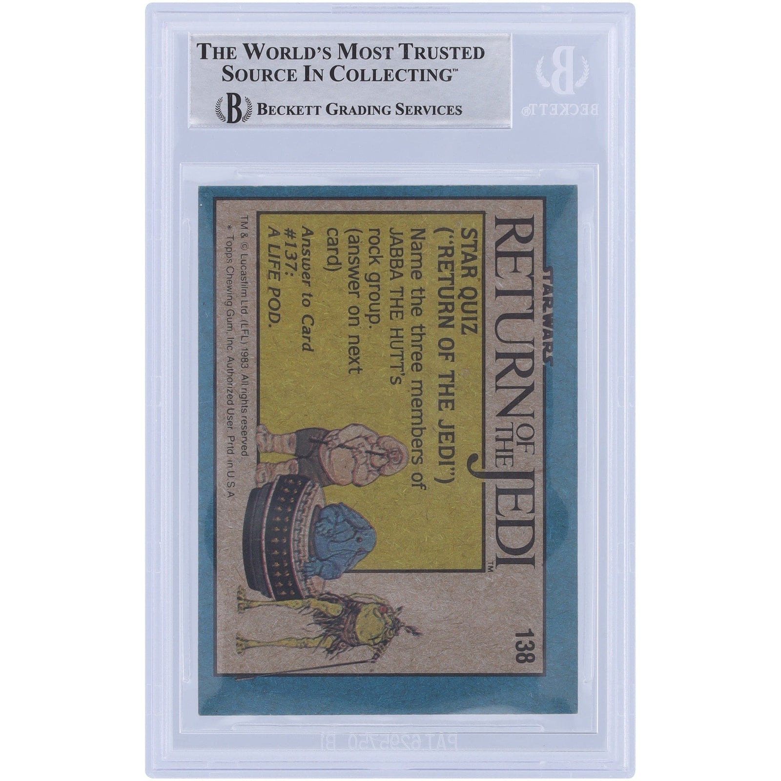 Marghi McMahon Star Wars Autographed 1983 Topps Return of the Jedi 138 BGS Authenticated Card - The Ballers Bank