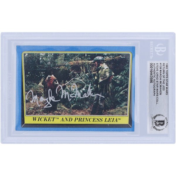 Marghi McMahon Star Wars Autographed 1983 Topps Return of the Jedi 138 BGS Authenticated Card - The Ballers Bank