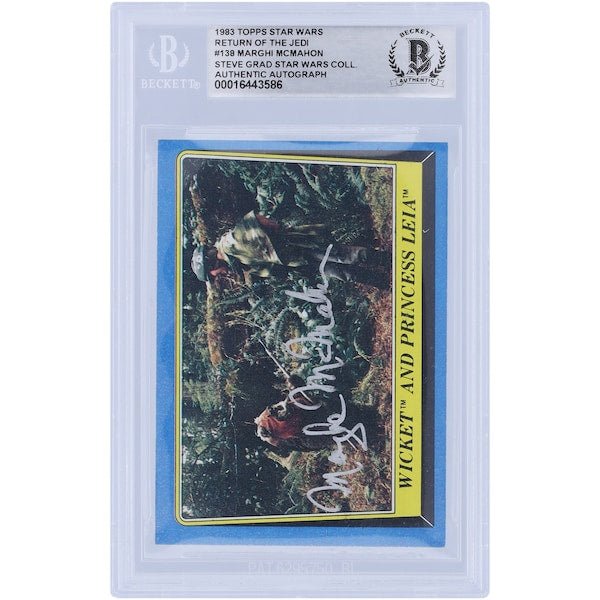 Marghi McMahon Star Wars Autographed 1983 Topps Return of the Jedi 138 BGS Authenticated Card - The Ballers Bank