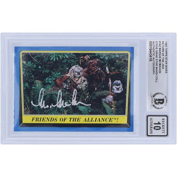 Marghi McMahon Star Wars Autographed 1983 Topps Return of the Jedi 162 BGS Authenticated 10 Card - The Ballers Bank