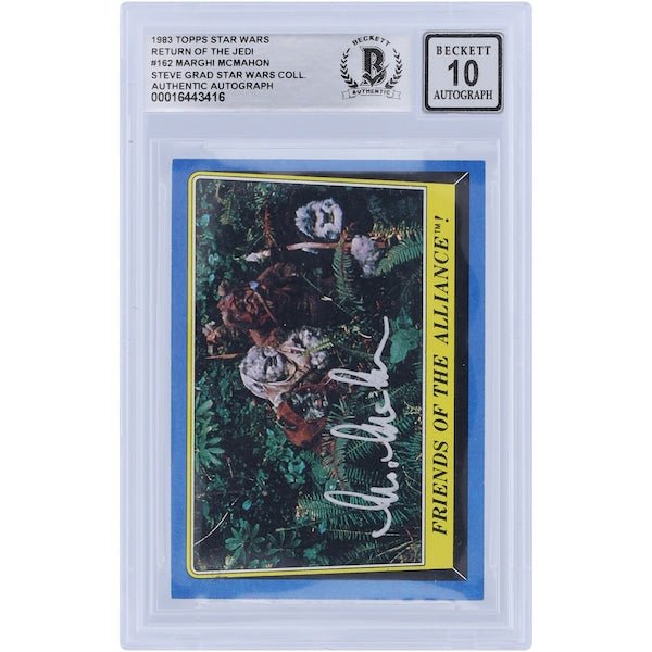 Marghi McMahon Star Wars Autographed 1983 Topps Return of the Jedi 162 BGS Authenticated 10 Card - The Ballers Bank
