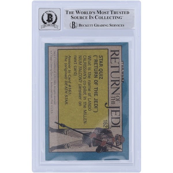Marghi McMahon Star Wars Autographed 1983 Topps Return of the Jedi 162 BGS Authenticated 10 Card - The Ballers Bank