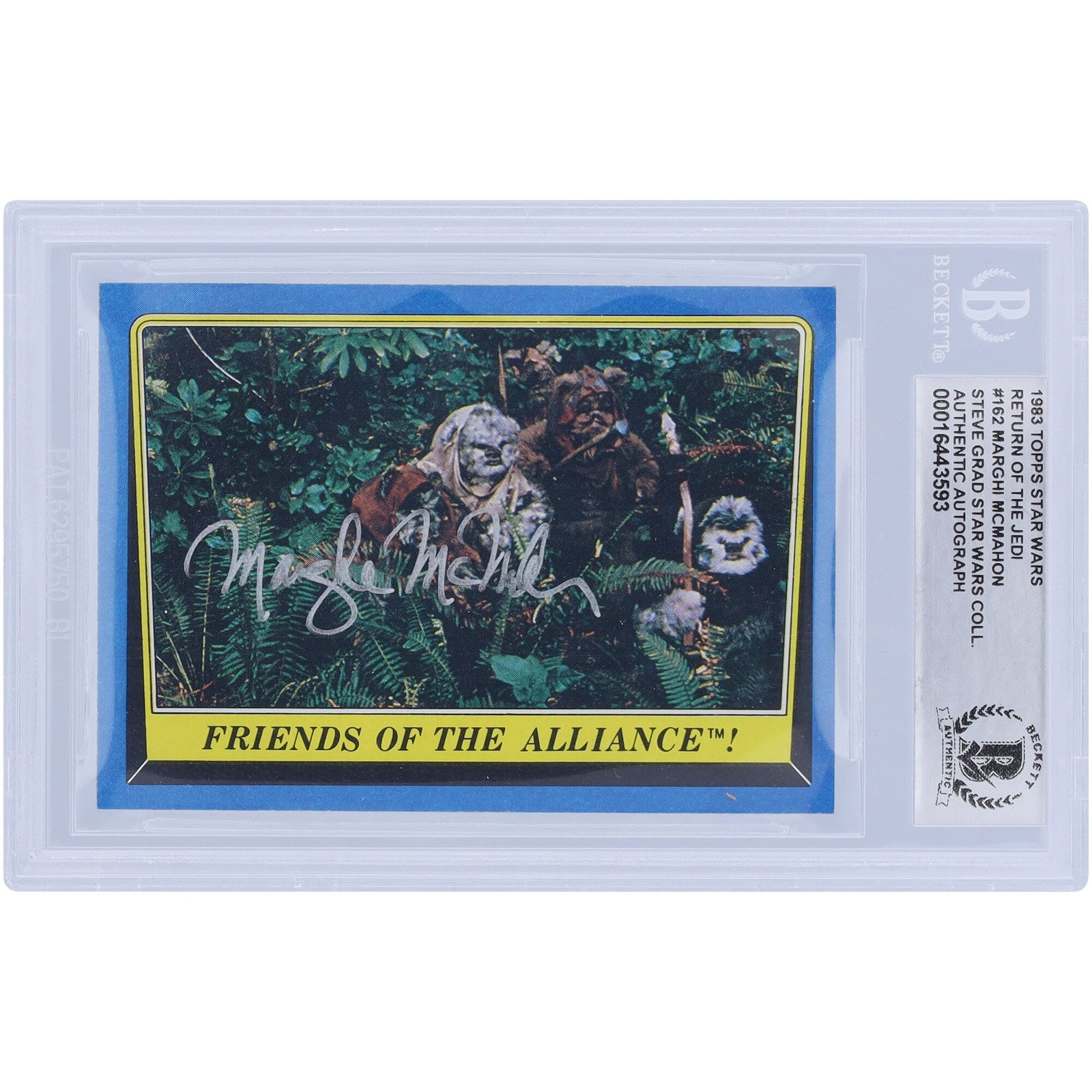 Marghi McMahon Star Wars Autographed 1983 Topps Return of the Jedi 162 BGS Authenticated Card - The Ballers Bank