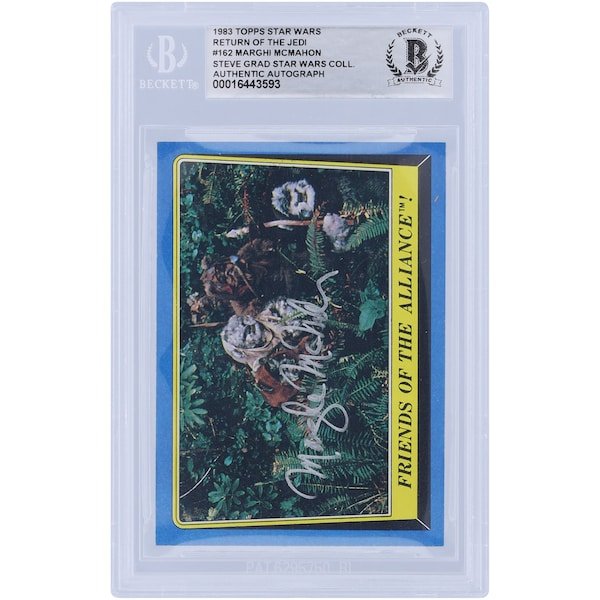 Marghi McMahon Star Wars Autographed 1983 Topps Return of the Jedi 162 BGS Authenticated Card - The Ballers Bank
