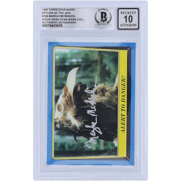 Marghi McMahon Star Wars Autographed 1983 Topps Return of the Jedi 168 BGS Authenticated 10 Card - The Ballers Bank
