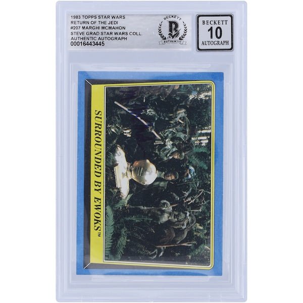 Marghi McMahon Star Wars Autographed 1983 Topps Return of the Jedi 207 BGS Authenticated 10 Card - The Ballers Bank