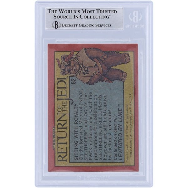 Marghi McMahon Star Wars Autographed 1983 Topps Return of the Jedi 82 BGS Authenticated Card - The Ballers Bank