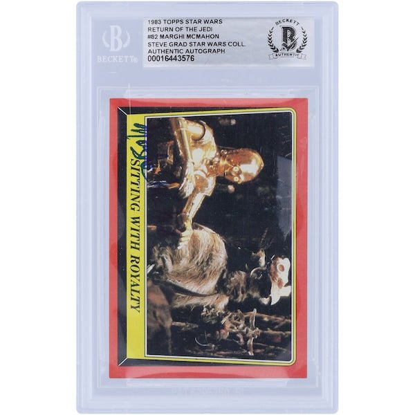 Marghi McMahon Star Wars Autographed 1983 Topps Return of the Jedi 82 BGS Authenticated Card - The Ballers Bank