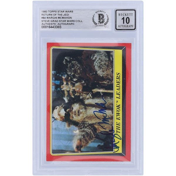 Marghi McMahon Star Wars Autographed 1983 Topps Return of the Jedi 84 BGS Authenticated 10 Card - The Ballers Bank