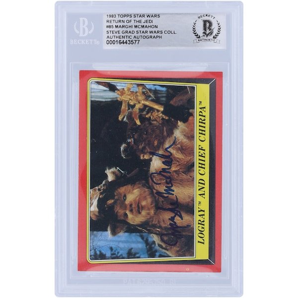 Marghi McMahon Star Wars Autographed 1983 Topps Return of the Jedi 85 BGS Authenticated Card - The Ballers Bank