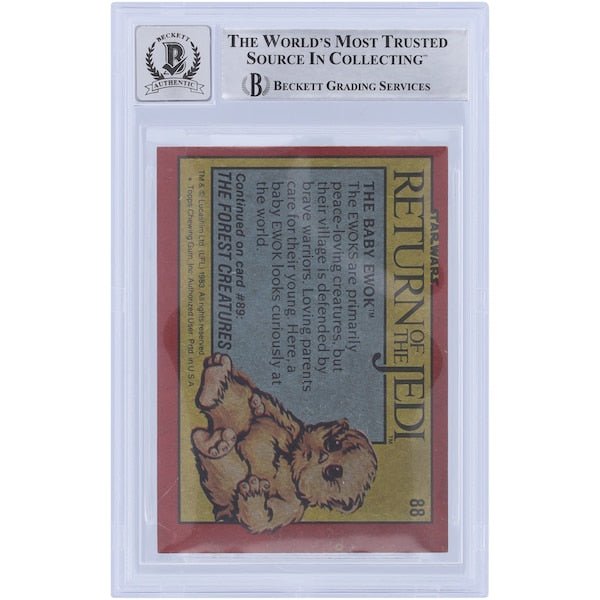 Marghi McMahon Star Wars Autographed 1983 Topps Return of the Jedi 88 BGS Authenticated 10 Card - The Ballers Bank