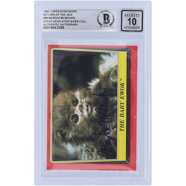 Marghi McMahon Star Wars Autographed 1983 Topps Return of the Jedi 88 BGS Authenticated 10 Card - The Ballers Bank