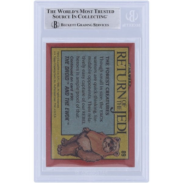 Marghi McMahon Star Wars Autographed 1983 Topps Return of the Jedi 89 BGS Authenticated Card - The Ballers Bank