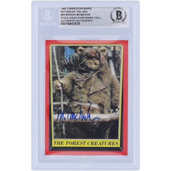 Marghi McMahon Star Wars Autographed 1983 Topps Return of the Jedi 89 BGS Authenticated Card - The Ballers Bank