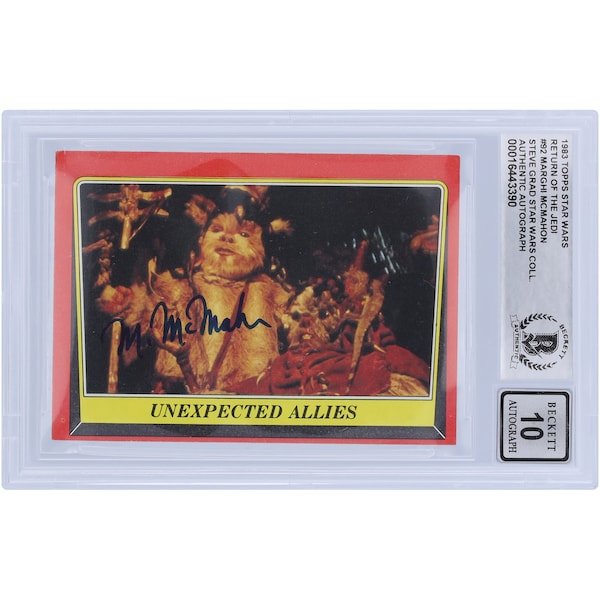 Marghi McMahon Star Wars Autographed 1983 Topps Return of the Jedi 92 BGS Authenticated 10 Card - The Ballers Bank