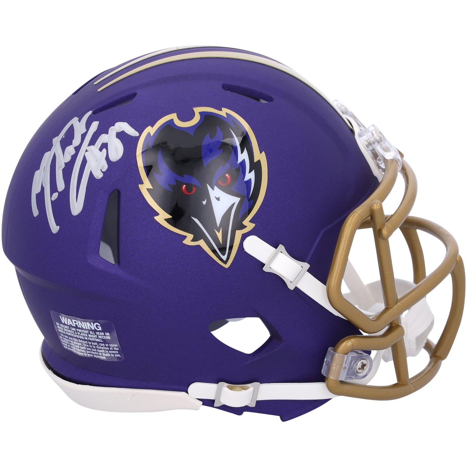 Mark Andrews Baltimore Ravens Autographed Fanatics Authentic 2024 Riddell Alternate Speed Mini Helmet - The Ballers Bank