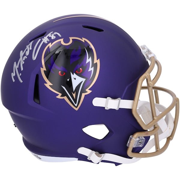 Mark Andrews Baltimore Ravens Autographed Fanatics Authentic 2024 Riddell Alternate Speed Replica Helmet - The Ballers Bank